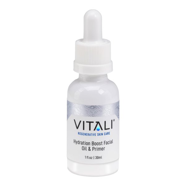 Vitali Hydration Boost Facial Oil & Primer: Premium Age Reducing Fast-Absorbing and Non-Irritating Oil for Sensitive Dry Skin - 1 fl. oz.