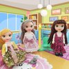 JING SHOW BUSSINESS 5 Sets Doll Clothes for 6 inch Doll ，Include 5 Pieces Girl Mini Dolls, 5 Sets Doll Clothes and 5 Pairs of Doll Shoes