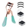 Eyelash Curler for Hooded Eyes,Euramerican,Asian, Jpanese C-curl, 2 Packs Eyelash Curler Refill Pads Compatible with Shiseido,Tweezerman,Shu uemura,Kevyn Aucoin,e.l.f
