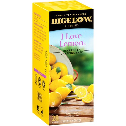 Bigelow I Love Lemon Tea Bags, 28/Box