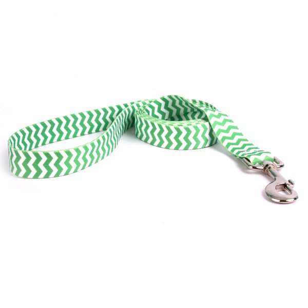 Yellow Dog Design Standard Lead, Chevron Lime, 3/4" x 60" (5 ft.)