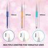 Makartt Nail Art Brushes,Thin Liner Brush,3Pcs,Detail Design Pen Set Acrylic Nail Brush Gel Nail Painting Brush Nail Dotting Tool Nail Drawing Brush Kit Shiny Diamond Premium Handle Home DIY Salon Use