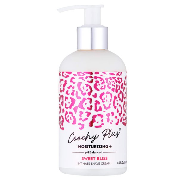 Coochy Plus Intimate Shaving Cream Sweet Bliss for Pubic, Bikini Line, Armpit and More - Rash-Free with Patent-Pending MOISTURIZING+ Formula - Prevents Razor Burns & Bumps, in-Grown Hairs, Itchiness