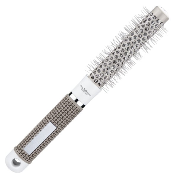 Small Hair Round Brush, 0.75Inch Nano Technology Thermal Ceramic and Ionic Round Barrel Hair Brush for Blow Drying, Styling, Curling, Adding Hair Volume