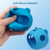 XEGIMOR Silicone Cover Case for Punirunes Interactive Digital Toy Squishy Characters Pet, Screen Protector for Punirunes Virtual Electronic Pets Accessories(Silicone Case and Lanyard) (Blue)
