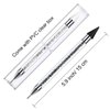 2 Pieces Rhinestone Picker Dotting Pen, Dual-ended Rhinestone Gems Crystals Studs Picker Wax Pencil Pen Crystal Beads Handle Manicure Nail Art DIY Decoration Tool (Black White)