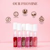 Just Herbs Organic Liquid Lipstick Kit Set of 5, Hydrating & Lightweight Lip Color - Paraben & Silicon Free - 1.6 fl oz. (Nudes & Browns)