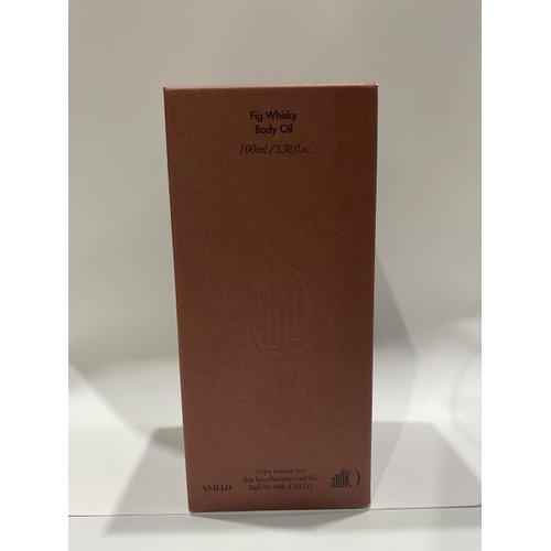 Fig Whisky Body Oil, Vegan Body Oil with Fig Extract, Andiroba Seed Oil, Argan Oil, Jojoba Oil for Moisturizing Dry Skin, Non-Sticky Finish, Woody Scent, Silicone & Paraben Free (100ml / 3.38 fl. Oz)