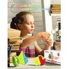 ROXENDA Speed Cube Set, Magic Cube Set of 2x2x2 3x3x3 Pyramid Cube Smooth Puzzle Cube (Stickerless)