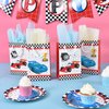 WERNNSAI Racing Car Party Bags with Handles - 16 PCS Race Car Party Supplies for Candy Gifts Goodies Treats Boys Birthday Baby Shower Party Favors Tote Bags