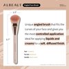 Angled Foundation Brush for Cream Liquid Makeup,Contour Blush Bronzer highlight Makeup, Angled Face Makeup Tool (Multitask Face Brush)