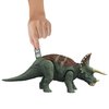Mattel Jurassic World Dominion Roar Strikers Triceratops Dinosaur Action Figure with Roaring Sound and Attack Action, Toy Gift Physical & Digital Play