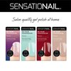 Sensationail Gel Nail Polish, “Shattered Glass” Clear with Multi-Color Glitter Flecks Gel Polish – Nail Gel For up to 2 Weeks of Color – LED Nail Lamp Required – Long-Lasting Finish, No Dry Time