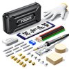 96pcs Wood Burning Kit, Professional Wood Burner Pen Tool, Creative Tool Set Adjustable Temperature WoodBurner for Embossing/Carving,Suitable for Beginners,Adults (BLACK)