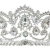 Samky Bride's Bridal Headpiece Rhinestone Wedding Tiara Crown Crystal Hair Accessories for Woman
