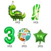 Dinosaur 3rd Birthday Decorations Dinosaur Birthday Party Balloons Supplies Dinosaur Foil Balloons for Kids 1st Birthday Baby Shower Dinosaur Themed Party Decorations (3rd Birthday)