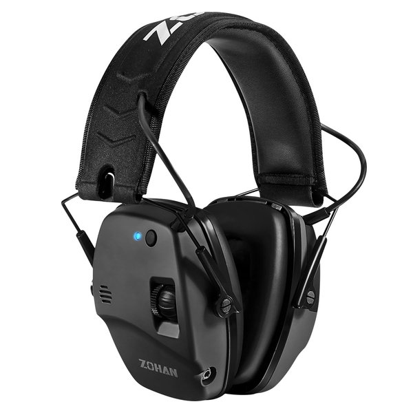 ZOHAN 035 Bluetooth 5.0 Shooting Ear Protection Earmuff, Active Noise Canceling, Hearing Protection with Sound Amplification