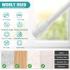 AOBOPLE 4 Pack Window Security Bar, Window Safety Bars, Adjustable Sliding Glass Door Lock, Window Lock Bar for Children Home, Extends from 15.8-27.6 Inches (White)