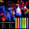 6Pcs Glow in The Dark Body Face Paint Neon Glow in The Black Light UV Fluorescent Crayons Paint Sticks Makeup Kit for Kids Adults Halloween Masquerade Mardi Gras Blacklight Birthday Party
