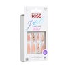 KISS Jelly Fantasy Press On Nails, Nail glue included, 'Jelly Cat', Multicolor, Long Size, Coffin Shape, Includes 28 Nails, 2g glue, 1 Manicure Stick, 1 Mini File