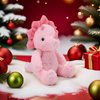 VANLINNY NEW Valentines Day Gifts for Kids, Pink Dinosaur Stuffed Animals for Girls, Dinosaur Toys for Kids 3-5, Soft Dinosaur Plush Toy for Baby and Toddlers, Xmas Birthday Gift for 4-6, 6-8 Year Old