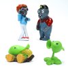 Maikerry 8pcs Plants and Zombies PVC Toys vs Plush, Action Figures Set Toy Great Gifts for Kids and Fans,Birthday and Party