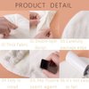 BLACKCROWN 3 Holes Towel Mask Reusable Face Towel Mask Cold Hot Compress Facial Steamer Moisturizing Beauty Skin Care Spa Towels for Facial Steamer Mask for Women Girls Style (A+B) (2 Pack)