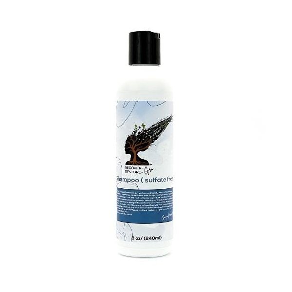 Recover Restore Gro Hydrating Shampoo | All hair types | Hair Growth | Sulfate Free | Vegan | Aloe Vera base | 8oz.
