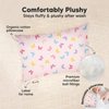 Mini Toddler Pillow with Pillowcase - 9x13 My Little Dreamy Mini Pillow, Organic Toddler Pillows for Sleeping, Kids Pillow, Small Pillows, Travel Pillows for Sleeping, Toddler Bed Pillows(Flutter)