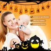 Never Drop Teething Toys for Babies, Baby Mitten Silicone Teether for Soothing Teething Pain Relief, Baby Chew Toys for Sucking Needs (Halloween Ghost-Black)