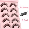 Himirell The Baby Lashes, DIY Lash Extensions, Short & Neat Doll-Eyed Cluster Lashes, Salon Quality Eyelashes Extensions, 5 Pairs Natural Lashes Multipack, No Lash Glue Included