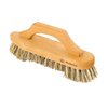 Redecker Union Fiber Scrub Brush with Oiled Beechwood Bow-Shaped Handle, 8-5/8-Inches