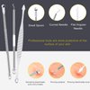 Blackhead Remover Tool, Boxoyx 10 Pcs Professional Pimple Comedone Extractor Popper Tool Acne Removal Kit - Treatment for Pimples, Blackheads, Zit Removing, Forehead,Facial and Nose(All Silver)