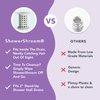 ShowerShroom the Revolutionary 2" Stand-Up Shower Stall Drain Protector Hair Catcher/Strainer, Gray