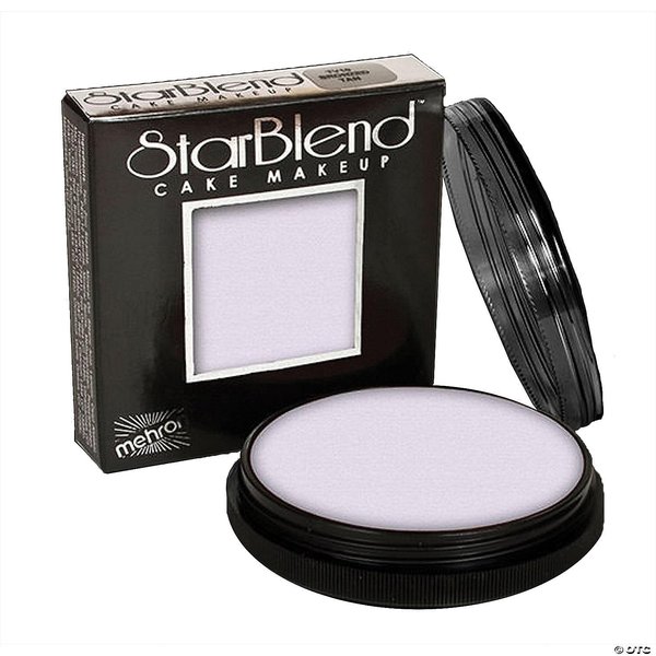 Mehron Makeup StarBlend Cake Makeup | Wet/Dry Pressed Powder Face Makeup | Powder Foundation | Alabaster Face Paint & Body Paint 2 oz (56g)