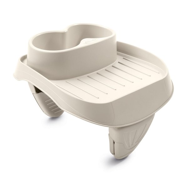 Intex 28500E PureSpa Attachable Cup Holder and Refreshment Tray Hot Tub Accessory for Select PureSpa Models, Holds 2 Standard Beverage Containers, Tan