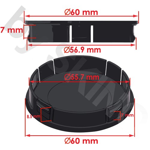 SkinoEu 4 x 60mm ABS Car Alloy Wheel Centre Universal Rims Hub Center Caps Auto Tuning Logo Emblem Silver Black USA Flag CX 16