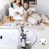 TuTuYa Universal Sewing Rolled Hemmer Foot, Wide Rolled Hem Pressure Foot, Sewing Machine Presser Foot Set, Home & Industrial Curved Scroll Hemmer Foot (7/8/9/10mm-4PCS)