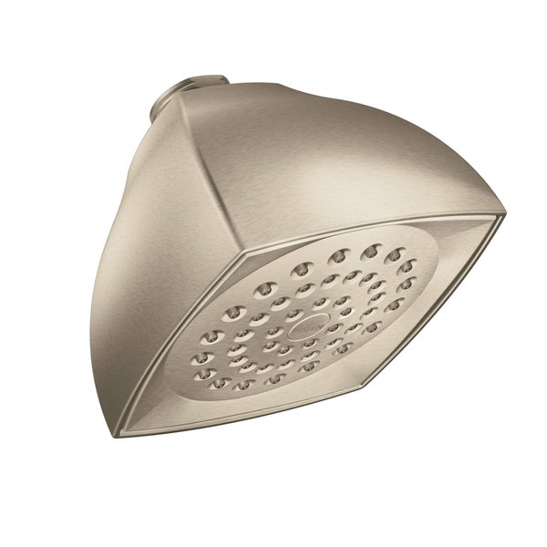 Moen Voss Brushed Nickel One-Function Moenflo Water Sense Showerhead, 1.75 GPM, 6325EPBN