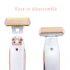 6PCS Ladies Shaver Replacement Head for Finishing Touch Flawless Body Rechargeable Women Hair Removal Shaver Bikini Trimmer Shaver Head with a Cleaning Brush(Shaver Head 6PCS + Brush)