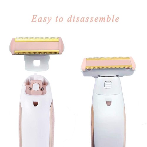 6PCS Ladies Shaver Replacement Head for Finishing Touch Flawless Body Rechargeable Women Hair Removal Shaver Bikini Trimmer Shaver Head with a Cleaning Brush(Shaver Head 6PCS + Brush)