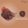 Parcelona French Paw Brown Streaks Wide Side Slide In Jaw Yoga Hair Claw Clip (Brown Streaks)