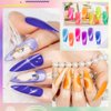 MIZHSE Neon Cat Eye Gel Nail Polish Set 12Pcs, Cateye Blue Green Purple Soak Off Gel Polish Magnetic Manicure Kit for Nail Art Salon 7ml Mother's Day Gift