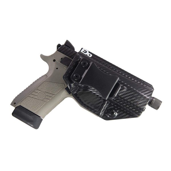 Fierce Defender IWB Kydex Holster CZ P-07 Winter Warrior Series (Carbon Fiber)