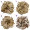 OSALADI Curly Human Hair Wig Wigs Bun Extension Synthetic Wave Curly Wig Tail Extensions Bun Piece for Women Girls, Grey White Ponytail Hair Curly Wigs