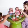 JC Toys Lil Cutesies Twin 8.5" All Vinyl Dolls and Fairy Tea Set | Posable and Washable | Removable Outfits | Twin Dolls and Tea Accessories Ages 2+