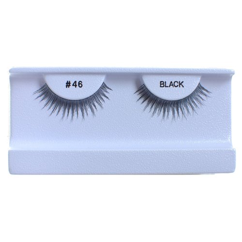 30 Pairs False Eyelashes Fake Eyelashes 100% Human Hair Black #46