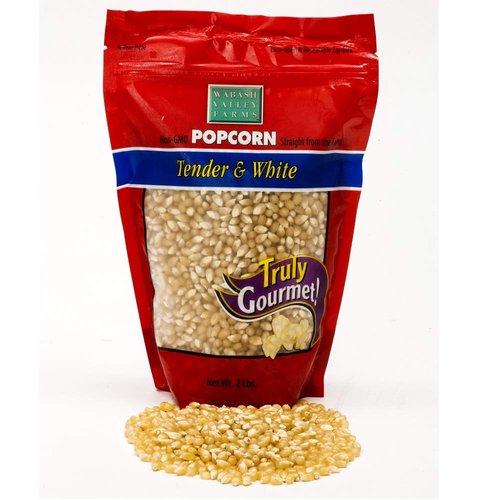 Wabash Valley Farms Popcorn Kernels - Tender and White Popcorn Kernels, Gourmet Popcorn Kernels for Popcorn Maker, White Popcorn Kernels for Popping, Non-GMO Popcorn Seeds, Popping Corn (2 lbs)