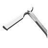 DOVO Shavette Replaceable Blade Shave Ready Straight Razor with Handle, Silver Aluminum