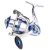 Diwa Spinning Fishing Reels for Saltwater Freshwater 3000 4000 5000 6000 7000 Spools Ultra Smooth Ultralight Powerful Trout Bass Carp Gear Stainless Ball Bearings Metal Body Ice Fishing Reels(3000)